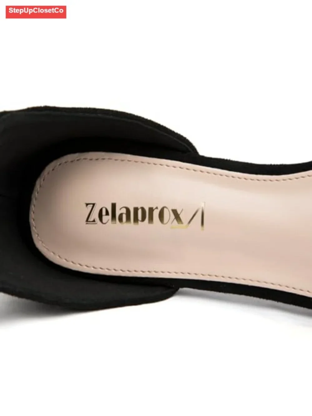 Pointed Toe Rhinestone Bow Flats with Ankle Strap - Dressy